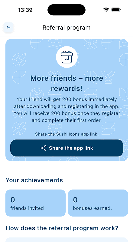 Tap the <strong>«Share link»</strong> button
